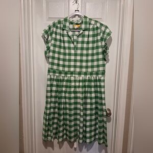 Bernie Dexter Kelly Dress in Green Gingham